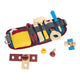 Small foot houten gereedschap met riem