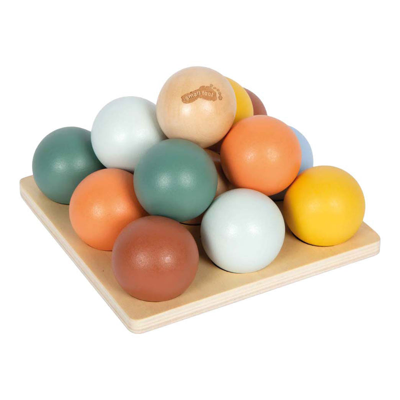 Afbeelding laden in galerijviewer, Small foot - houten montessori sorteerspel met ballen

