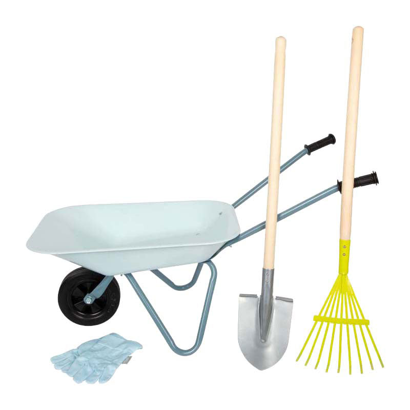 Afbeelding laden in galerijviewer, Small foot - tuingereedschap set met kruiwagen 5dlg.
