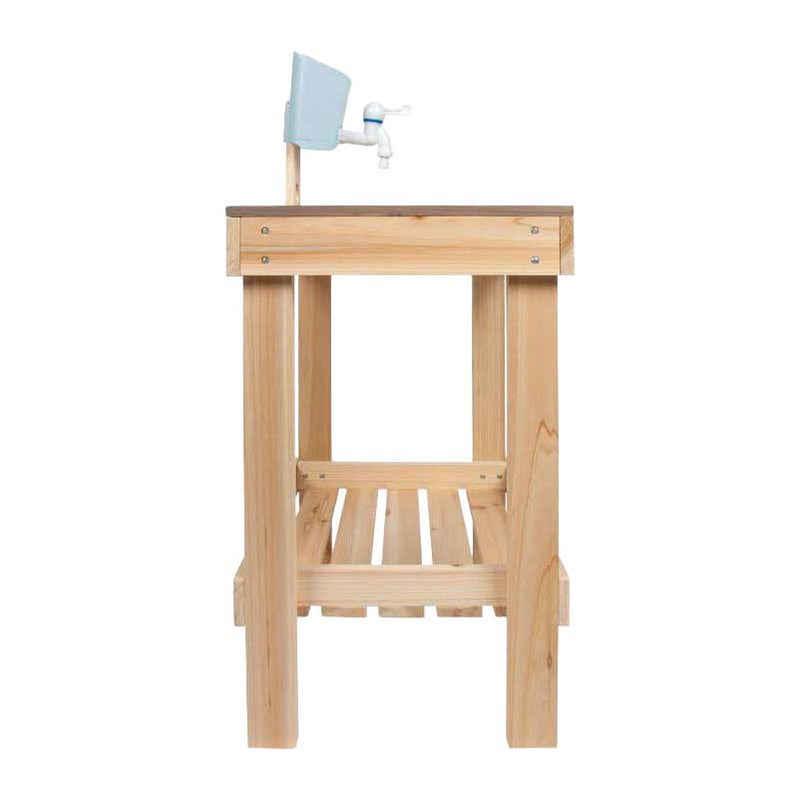 Afbeelding laden in galerijviewer, Small foot houten modderkeuken en speeltafel voor buitenplezier.
