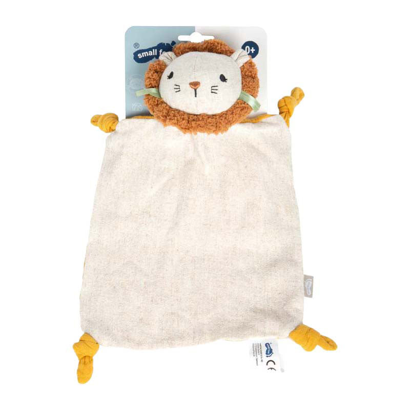 Afbeelding laden in galerijviewer, Small foot - stoffen knuffeldeken kleine leeuw
