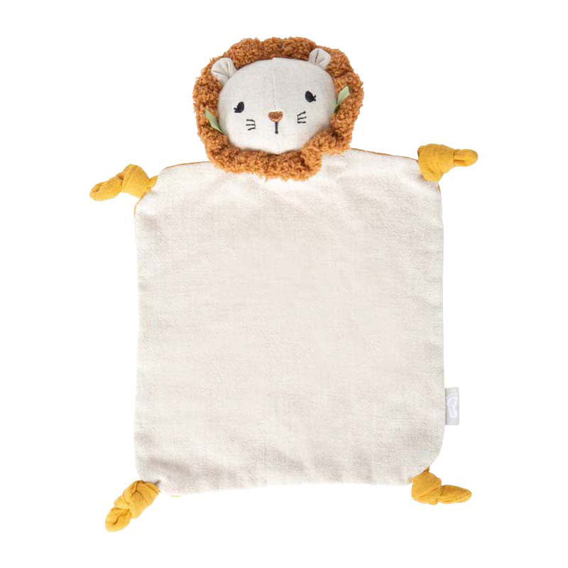 Afbeelding laden in galerijviewer, Small foot - stoffen knuffeldeken kleine leeuw
