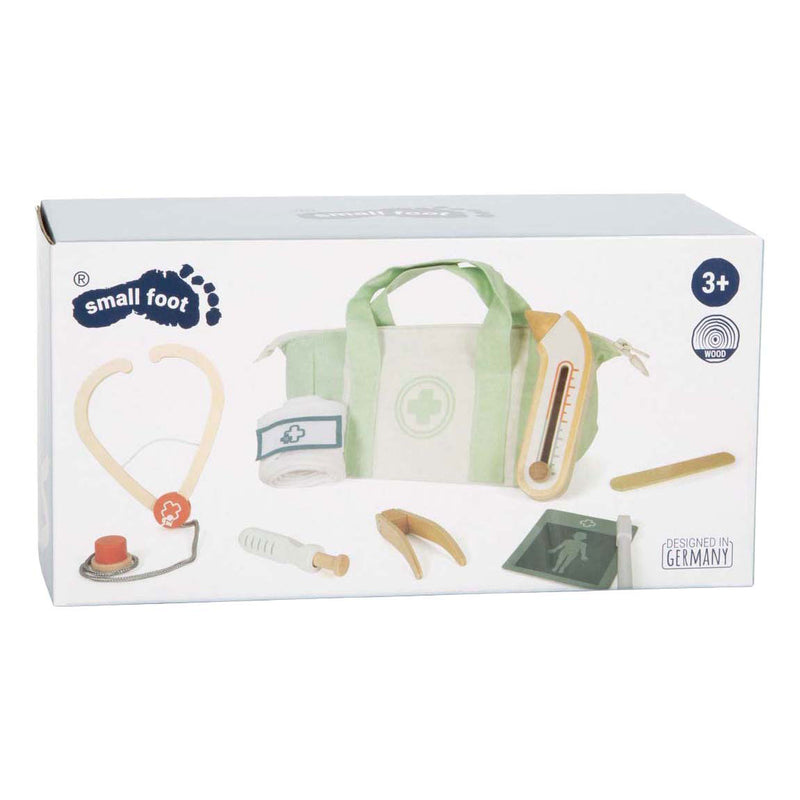 Afbeelding laden in galerijviewer, Small foot - dokterstas speelset salie groen - 8dlg.
