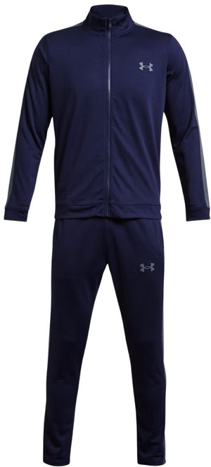 Under armour ua rival knit track suit-blu heren trainingspak - midnight navy - grijs xl