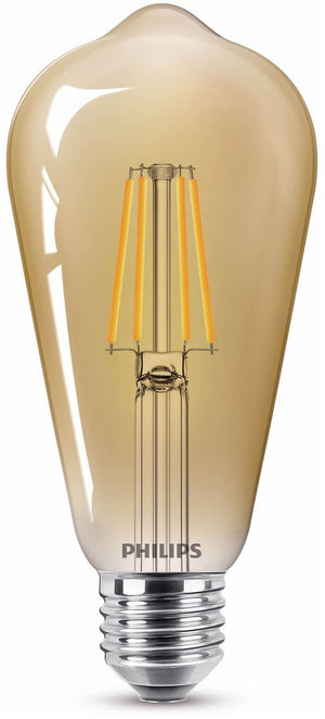 Philips led edison goud - 35 w - e27 - extra warmwit licht