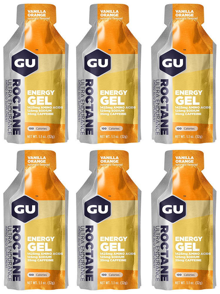 Afbeelding laden in galerijviewer, Gu roctane energy gel (contains caffeine) 6x32g

