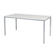 Vergader- en kantinetafel 160x80x74cm wit aluminium