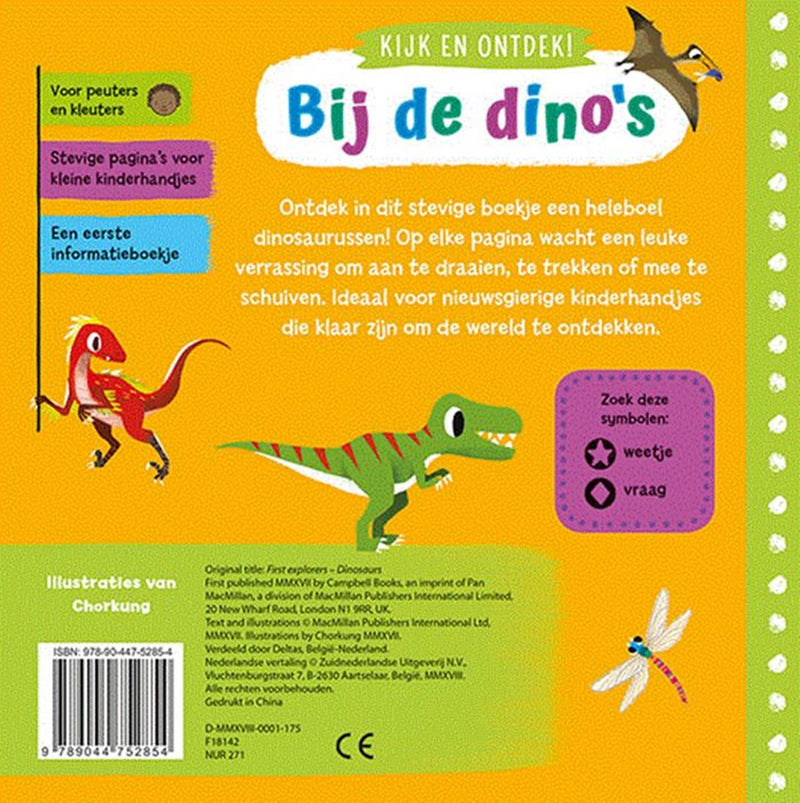 Afbeelding laden in galerijviewer, Deltas kijk en ontdek! - bij de dino's flapjesboek
