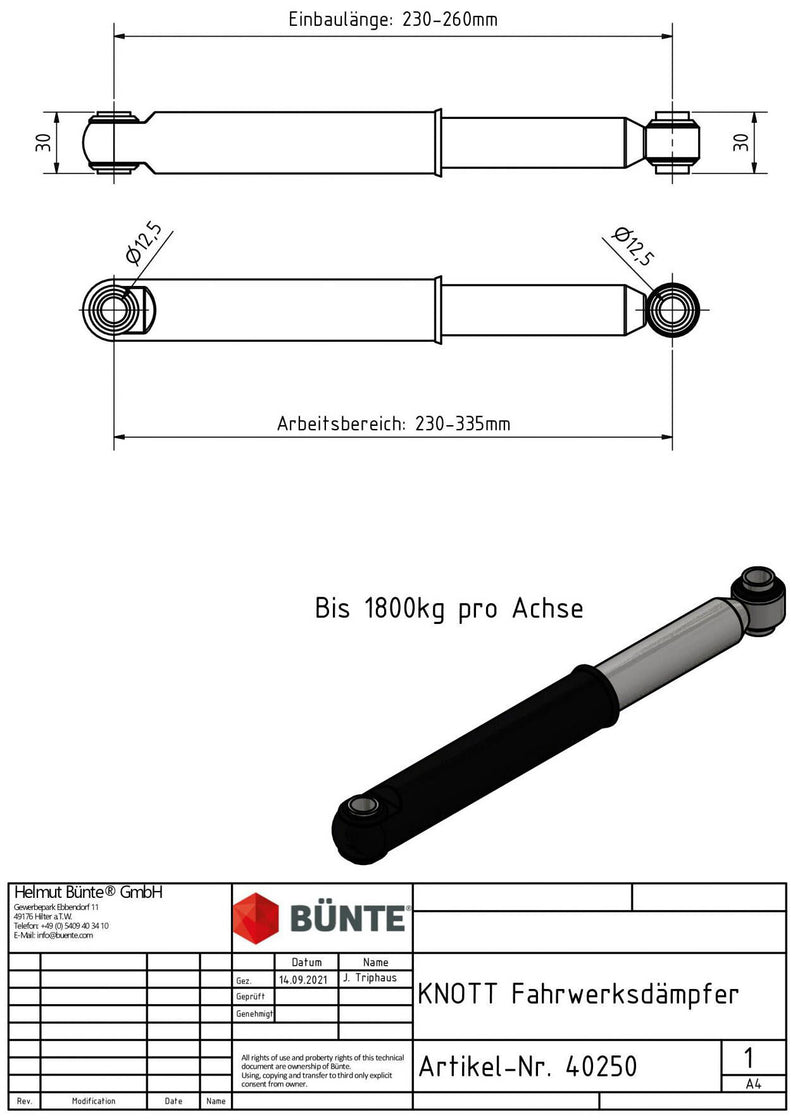 Afbeelding laden in galerijviewer, Bünte asschokbreker knott shock absorber .
