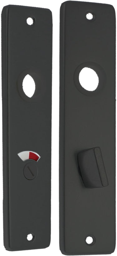 Starx wc- schild - kortschild met wc-slot (wc63 8) - aluminium â€“ zwart