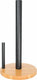 Point-virgule keukenrolhouder - bamboe - zwart - ø 15cm h 29cm