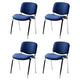 Bezoekersstoel nowy styl iso plus chroom blauw
