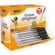 Bic cristal value pack met dop medium zwart
