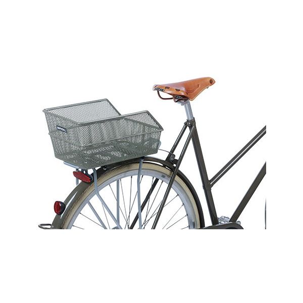 Afbeelding laden in galerijviewer, Basil Cento Flower S - fietsmand - achterop - olive green
