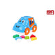 Mini club vormenstoof auto 25,5x17x15,5cm blauw