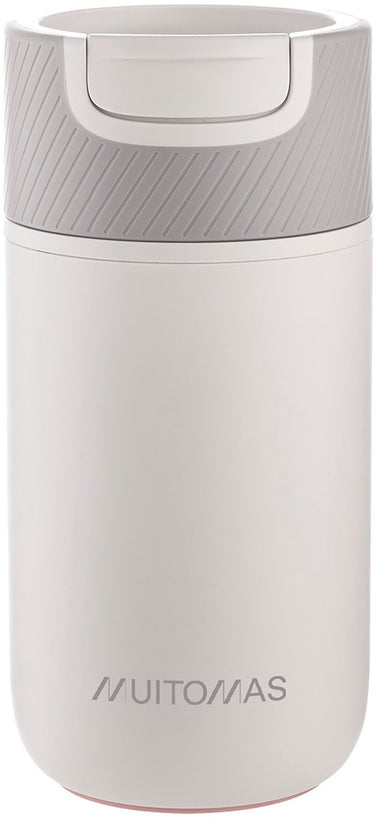 Muitomas never fall down waterfles - anti-val zuignapsysteem - antislipgreep - thermische constructie - 350ml -wit