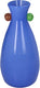 Hd collection vaas glas blauw 16x16x31,5cm