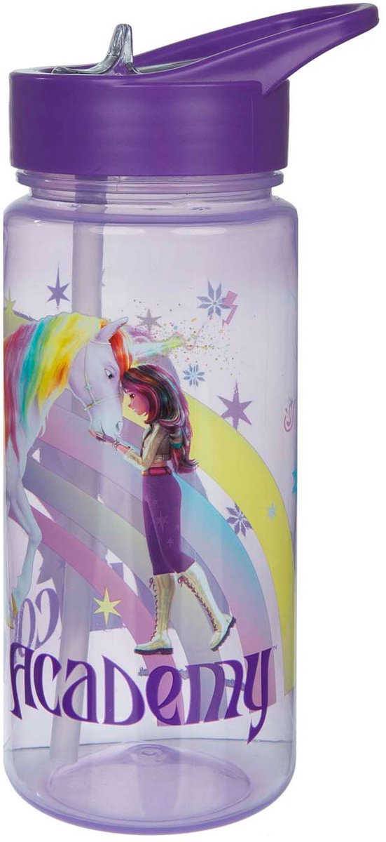 Afbeelding laden in galerijviewer, Undercover unicorn academy drinkbeker 500ml eenhoorn regenboog design.
