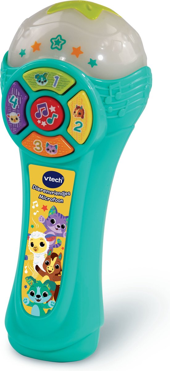Afbeelding laden in galerijviewer, Vtech baby dierenvriendjes microfoon - interactieve microfoon - educatief baby speelgoed - licht geluidseffecten - vanaf 1 jaar
