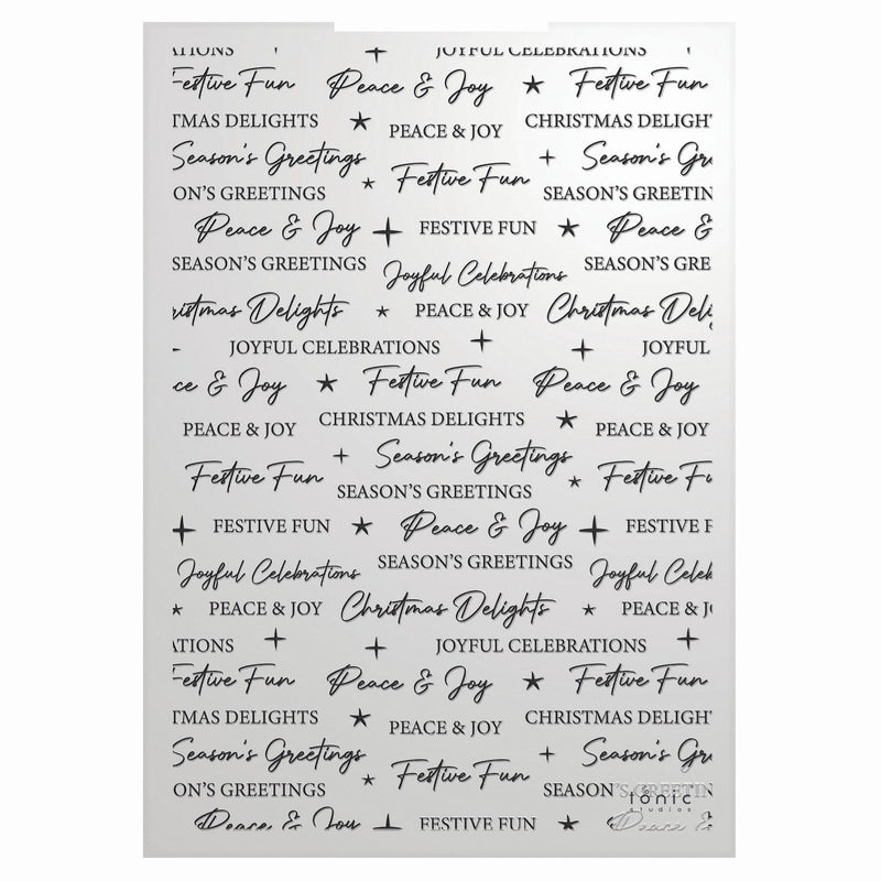 Afbeelding laden in galerijviewer, Tonic studios • timeless tidings season’s greetings 3d embossing folder
