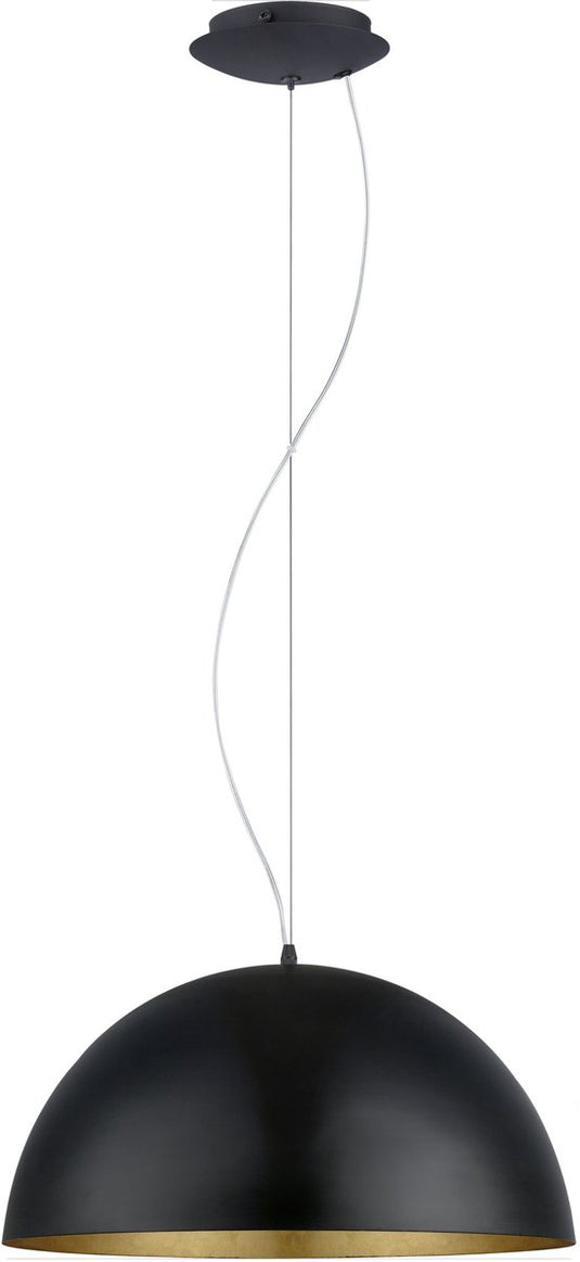 Eglo gaetano 1 hanglamp - ø38 cm - zwart goud