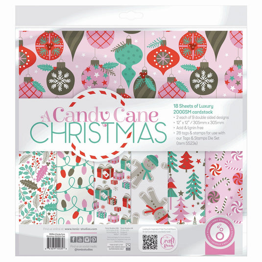 Tonic studios • a candy cane christmas art pad 30,5x30,5cm
