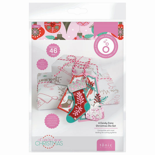 Tonic studios • a candy cane christmas die set