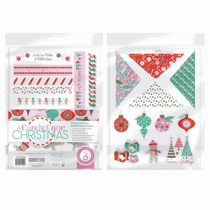 Afbeelding laden in galerijviewer, Tonic studios • a candy cane christmas topper set
