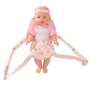 My beautiful dolls room poppendraagzak roze bloem | 3 stuks