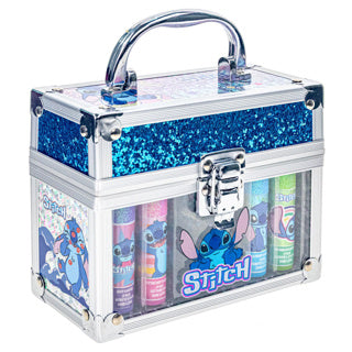 Afbeelding laden in galerijviewer, Stitch make-up koffertje met 4 lipbalsem | 3 stuks

