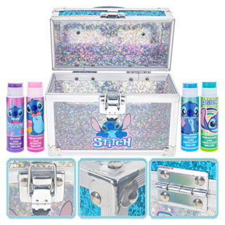 Afbeelding laden in galerijviewer, Stitch make-up koffertje met 4 lipbalsem | 3 stuks
