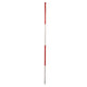 Jalonstok hout 2mtr wit-rood | 12 stuks