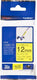 Brother labelprinter label: tze - fx631 flexibel zwart op geel 12mm x 8meter