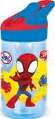 Stor spidey tritan premium drinkfles - 480 ml – sluit goed af – drinkfles voor kinderen – blauw rood
