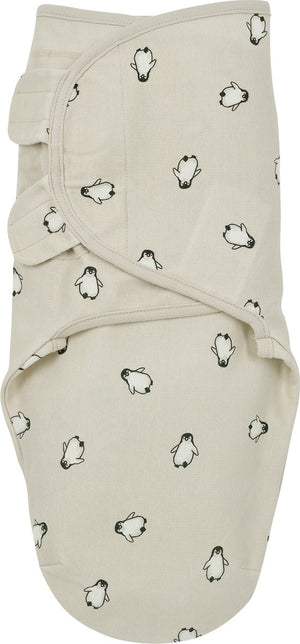 Meyco baby penguin swaddle inbakerdoek - soft sand - 0-3 maanden - 1.0 tog