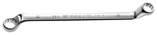 Facom dubbelgebogen 12-kant ringsleutel 22x24 mm