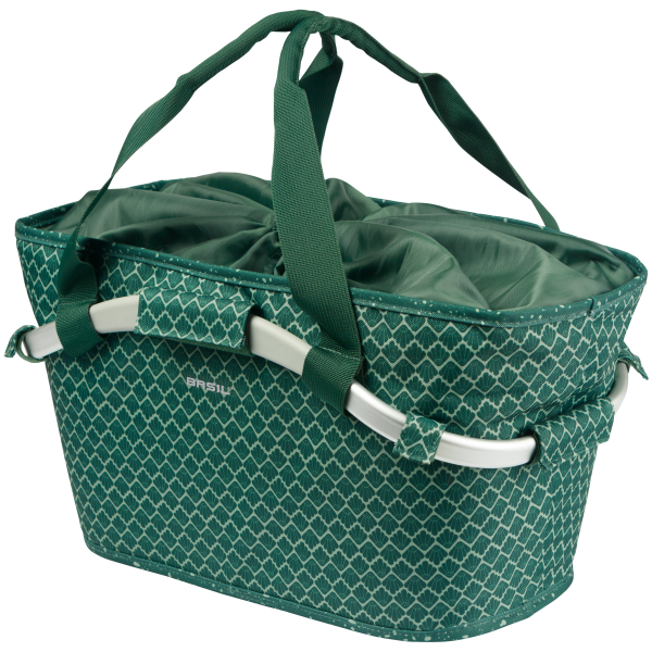 Afbeelding laden in galerijviewer, Basil fietsmand flair carry all achtermand met mik bevestiging 38 x 21 x 27 cm - groen
