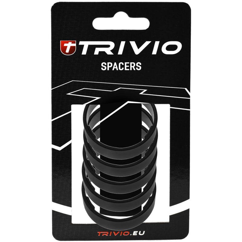 Afbeelding laden in galerijviewer, Trivio - spacer 10mm 1 1 8 aluminium zwart - 5 stuks
