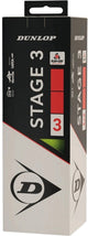 Dunlop stage 3 tennisballen - geel rood - 3 stuks