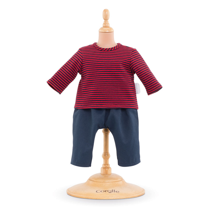 Afbeelding laden in galerijviewer, Corolle Mon Grand Poupon Poppenoutfit Gestreept

