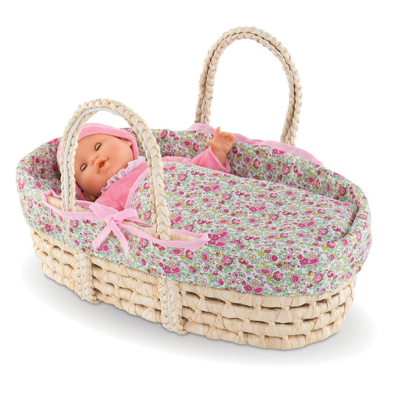 Afbeelding laden in galerijviewer, Corolle Mon Grand Poupon Poppen Draagmand Floral
