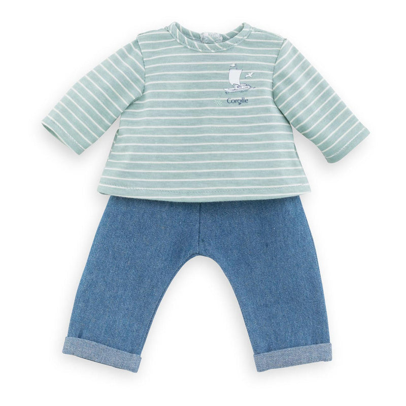 Afbeelding laden in galerijviewer, Corolle Mon Premier Poupon - Poppen Broek met Shirt, 30cm
