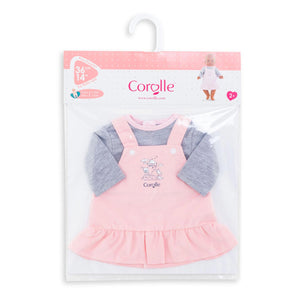 Corolle mon grand poupon - poppenjurk met shirt, 36cm