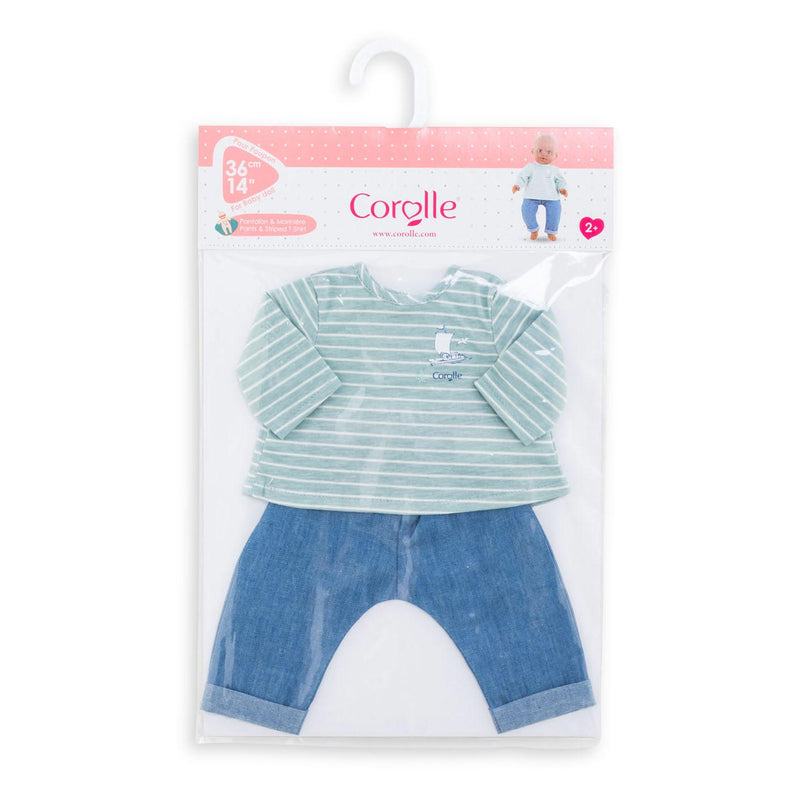 Afbeelding laden in galerijviewer, Corolle Mon Grand Poupon - Poppen Broek met Shirt, 36cm
