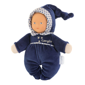 Corolle mon doudou babidoux navy blue starry dreams babypop, 20cm