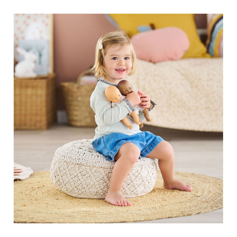 Afbeelding laden in galerijviewer, Corolle babypop mini calin konijn blauwe ogen 20cm - vanillegeur.
