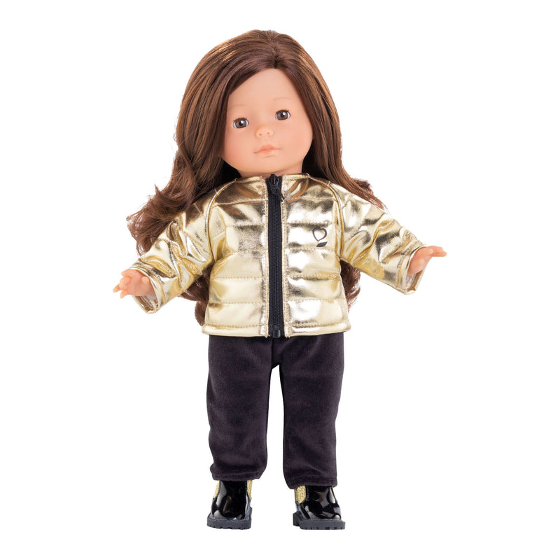 Afbeelding laden in galerijviewer, Corolle Ma Gewatteerde Jas Couture Goud, 36cm
