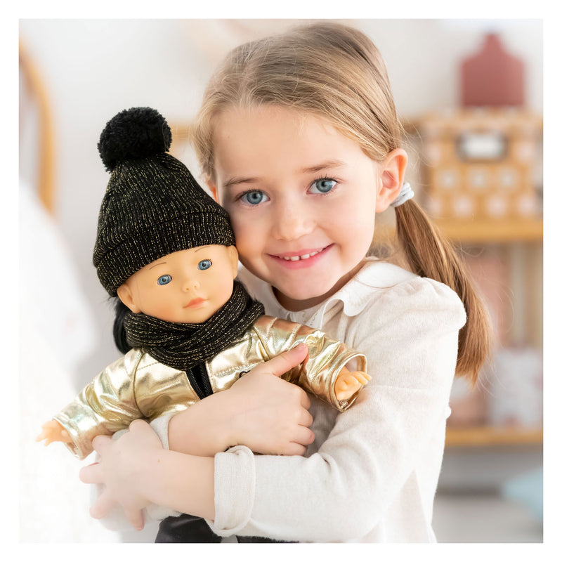 Afbeelding laden in galerijviewer, Corolle Ma Gewatteerde Jas Couture Goud, 36cm
