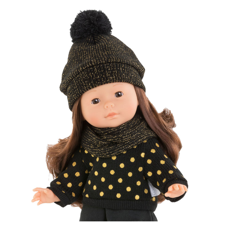 Afbeelding laden in galerijviewer, Corolle ma hoed en sjaal couture, 36cm
