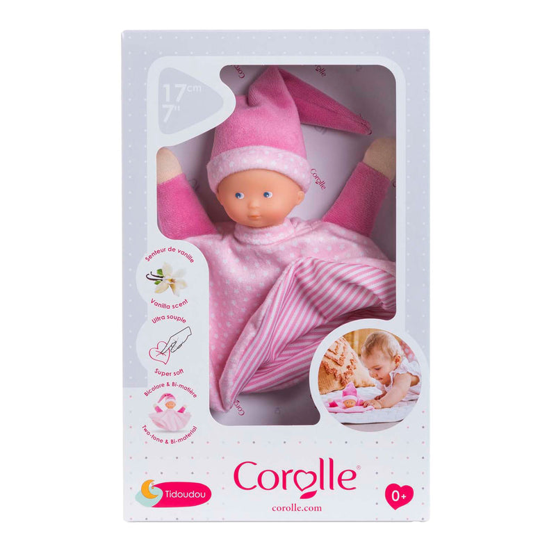 Afbeelding laden in galerijviewer, Corolle tidoudou - roze knuffeldoek, 17cm
